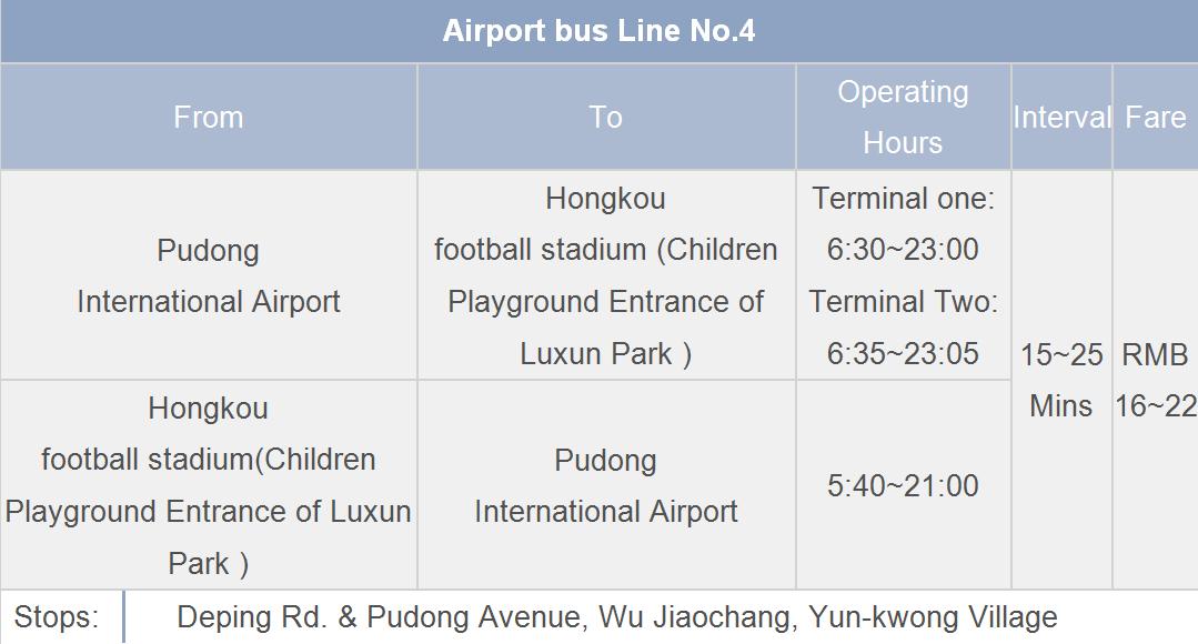 bus4 schedule